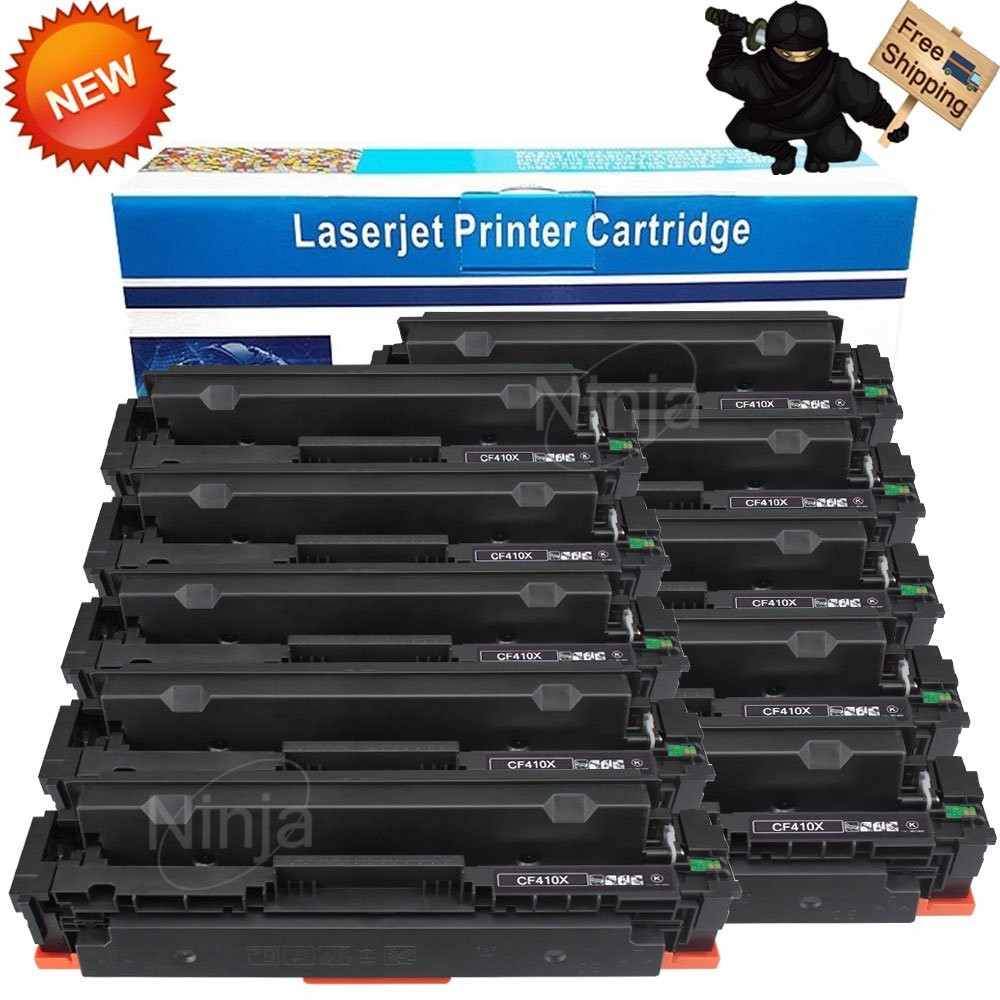 10PK CF410X 410X Toner Cartridge Black for HP M377dw M477fdw