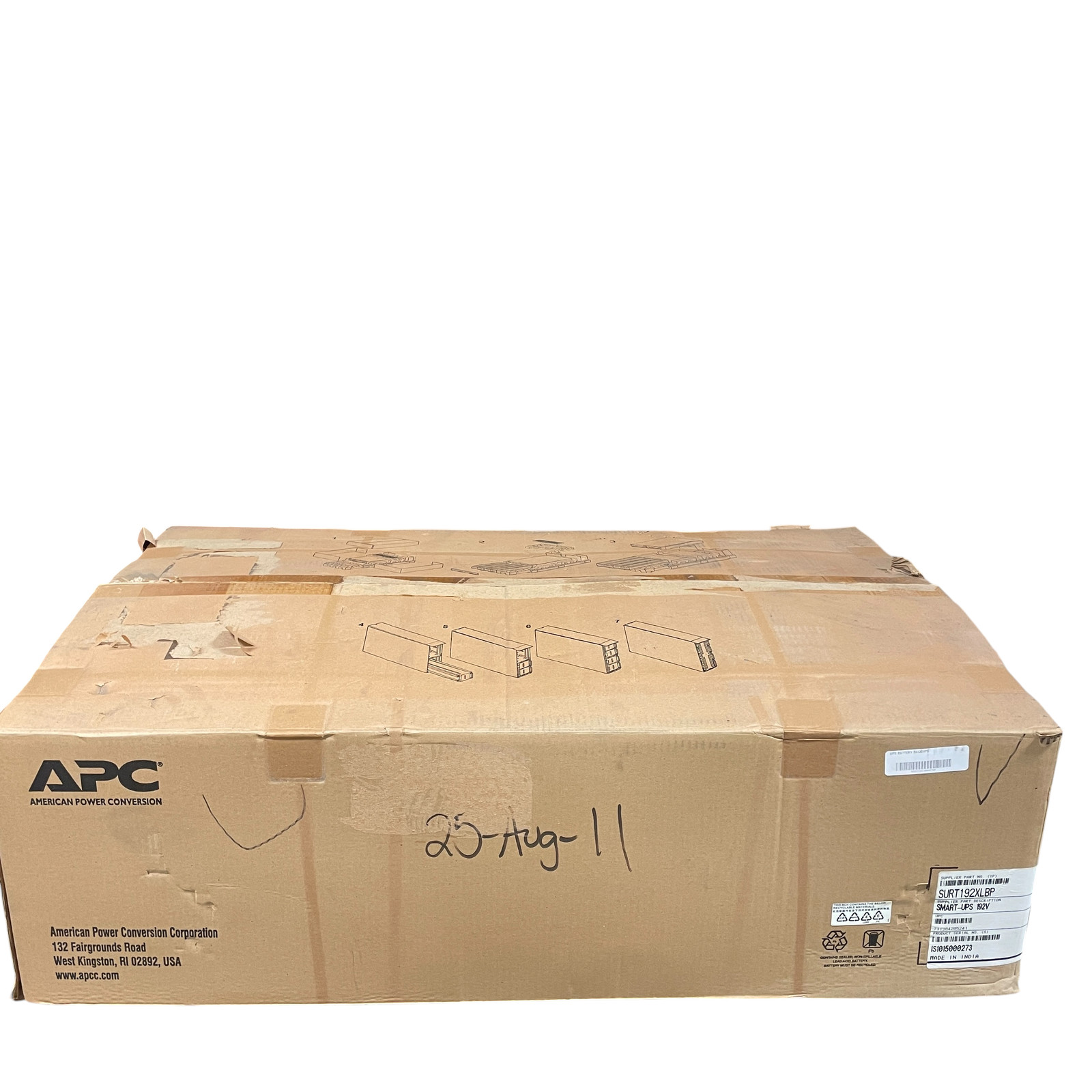 APC Smart UPS Battery surt192xlbp 192V #NO5241 (AR)