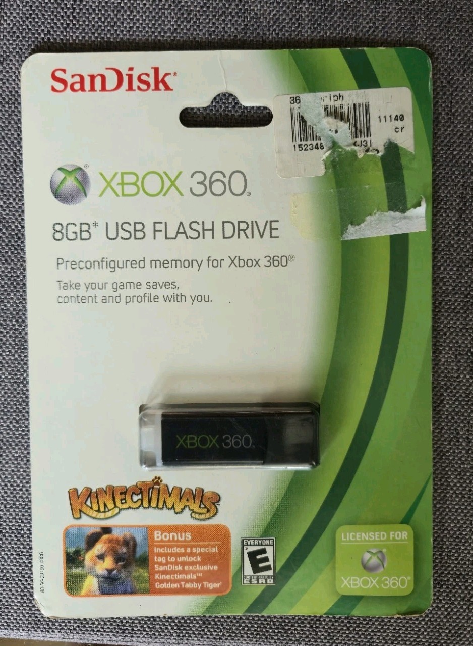 SanDisk Xbox 360 8GB USB Flash Drive - "New-Sealed" 