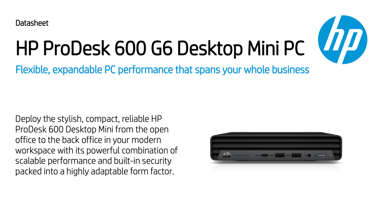 HP Business G6 Mini Desktop PC Intel SIX Core i5 10500 450GHz 16GB 1TB P G2U