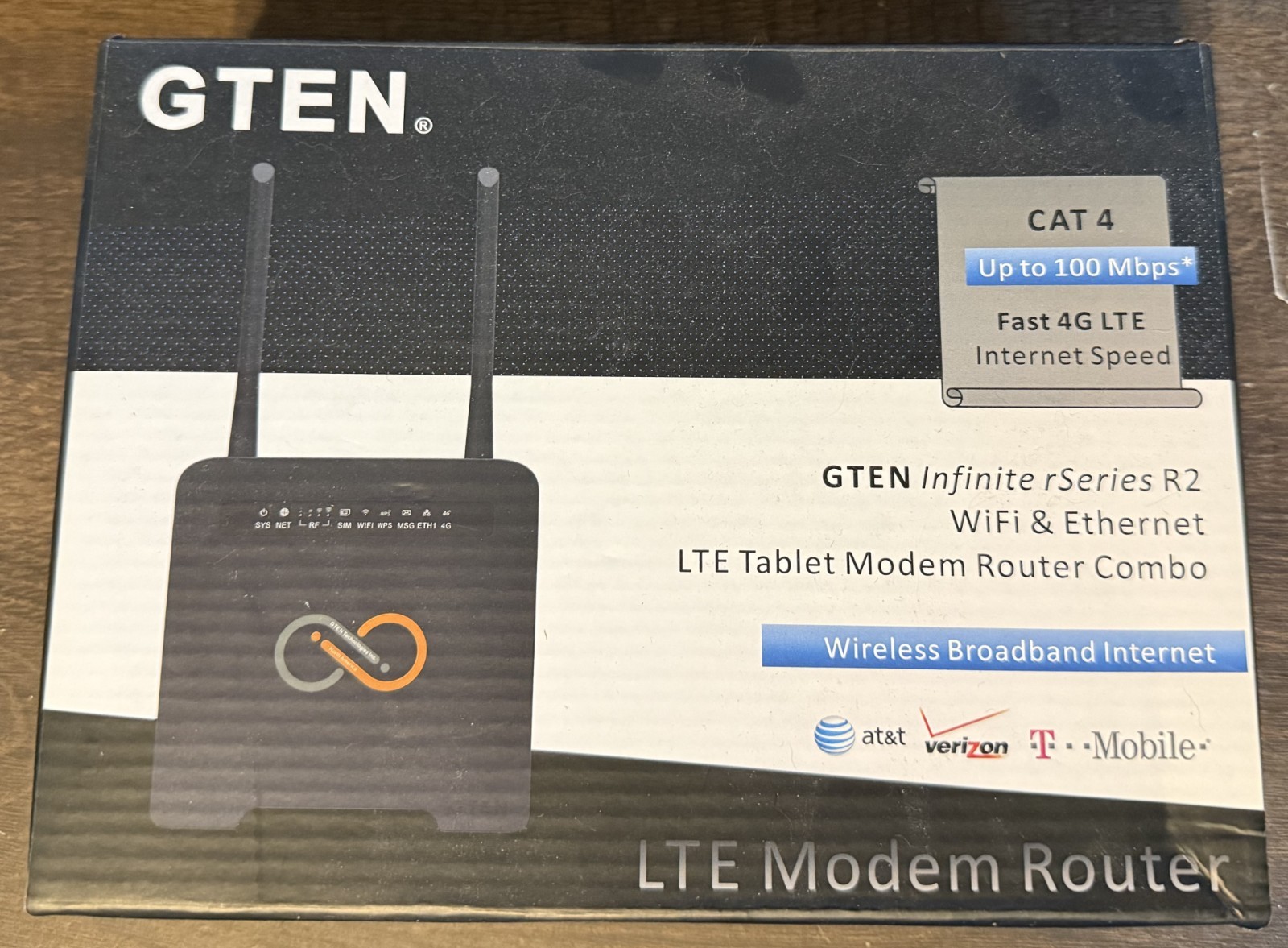 GTEN Infinite Model R2 LTE Router/Modem Factory Reset & Tested Works Great