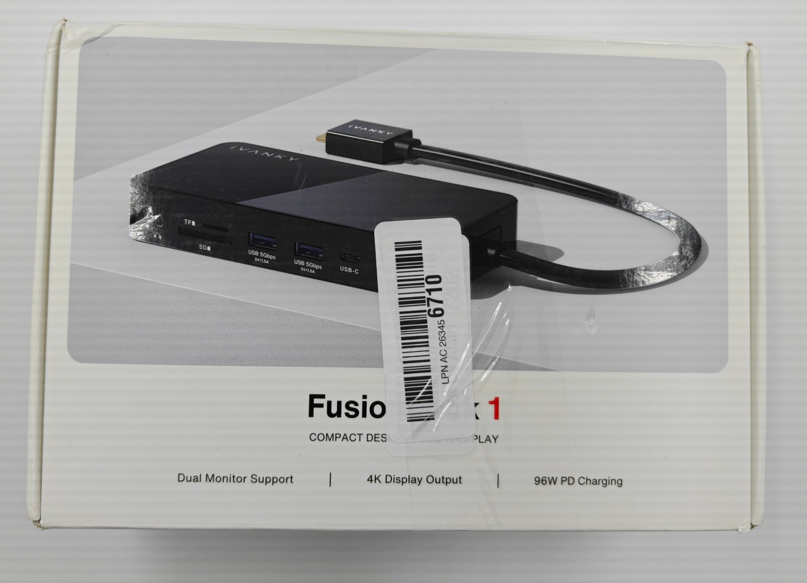 iVANKY FusionDock 1 MacBook Pro Docking Station with 150W Power Adapter - BLACK