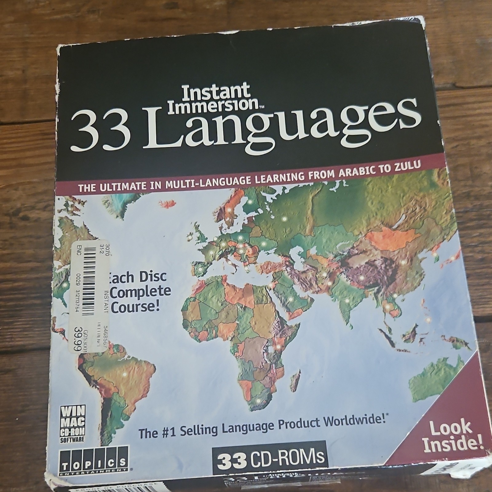 Instant Immersion 33 Languages Language Course 33 CD-ROM Set Retail Win/Mac