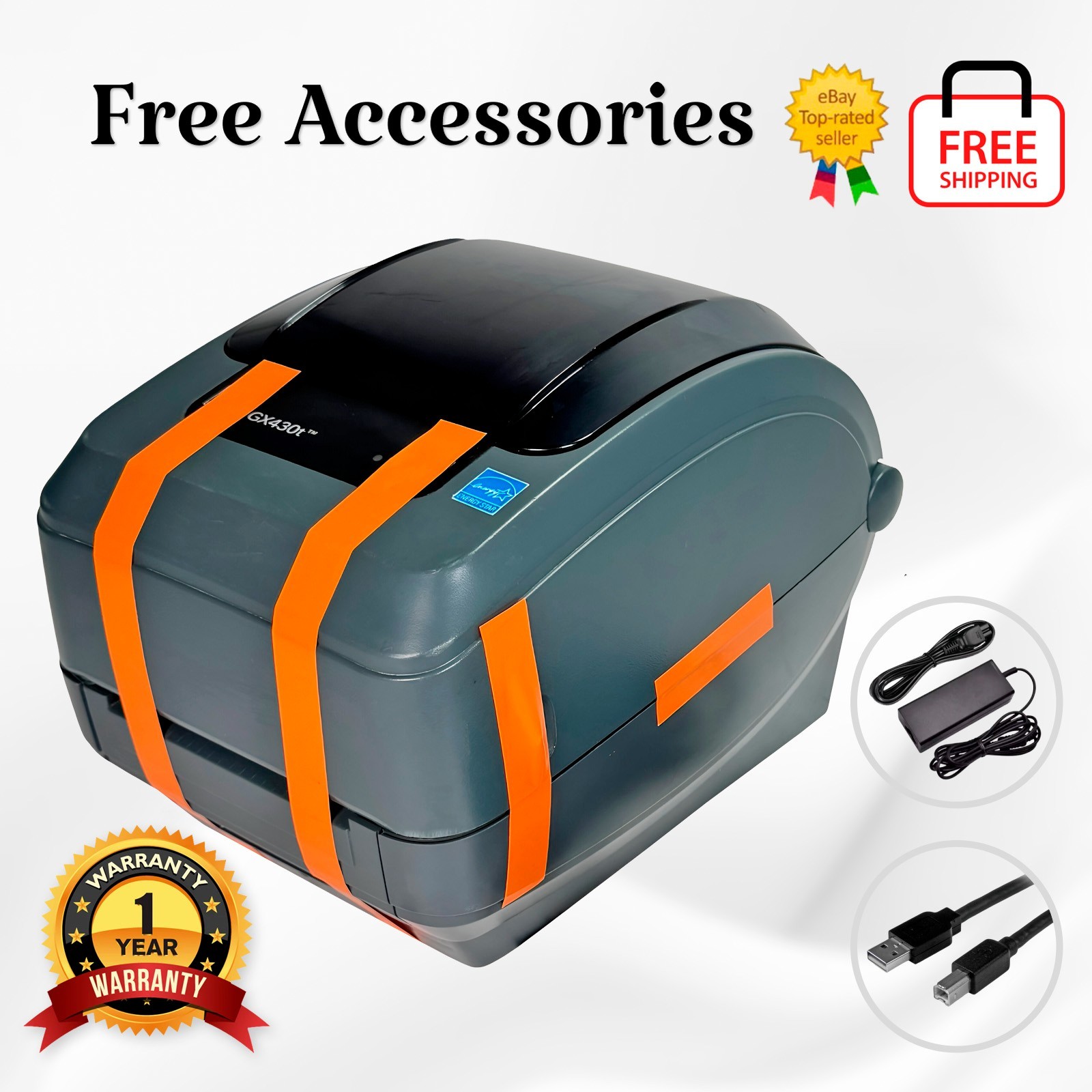 Zebra GX430T Thermal Transfer Label Printer 300 dpi USB Serial 🔥 1YR WARRANTY
