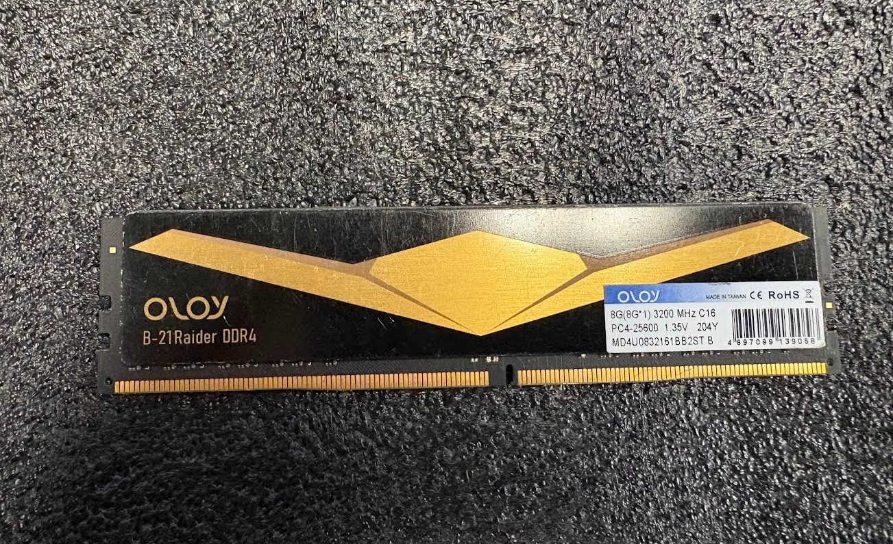 OLOY B-21RAIDER DDR4 8GB (1x8GB) DDR4 3200MHz - Desktop Memory