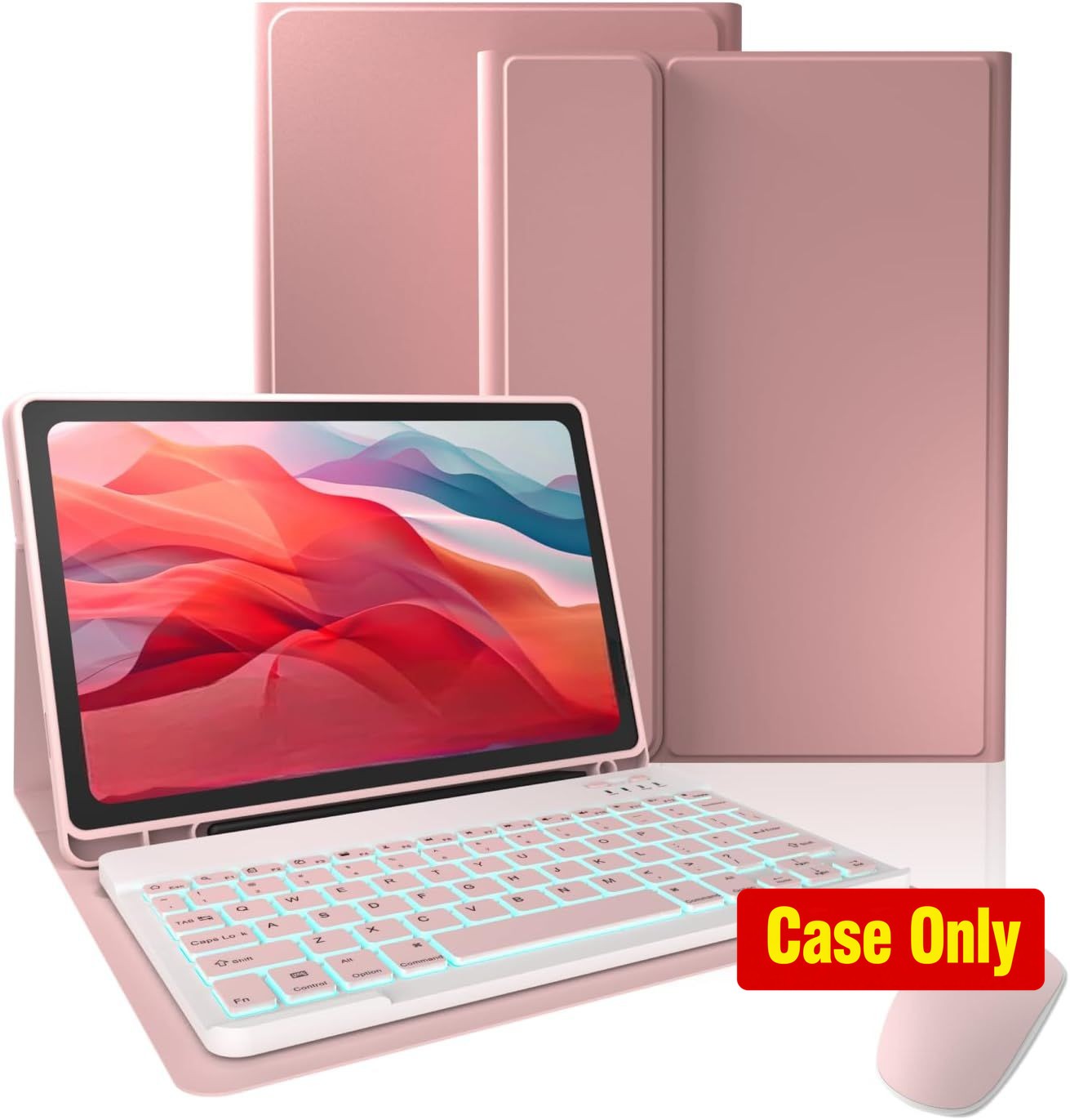Case for Samsung Tab S10 Lite 10.9'' & Tab S9 11'', Pink, Shockproof Design