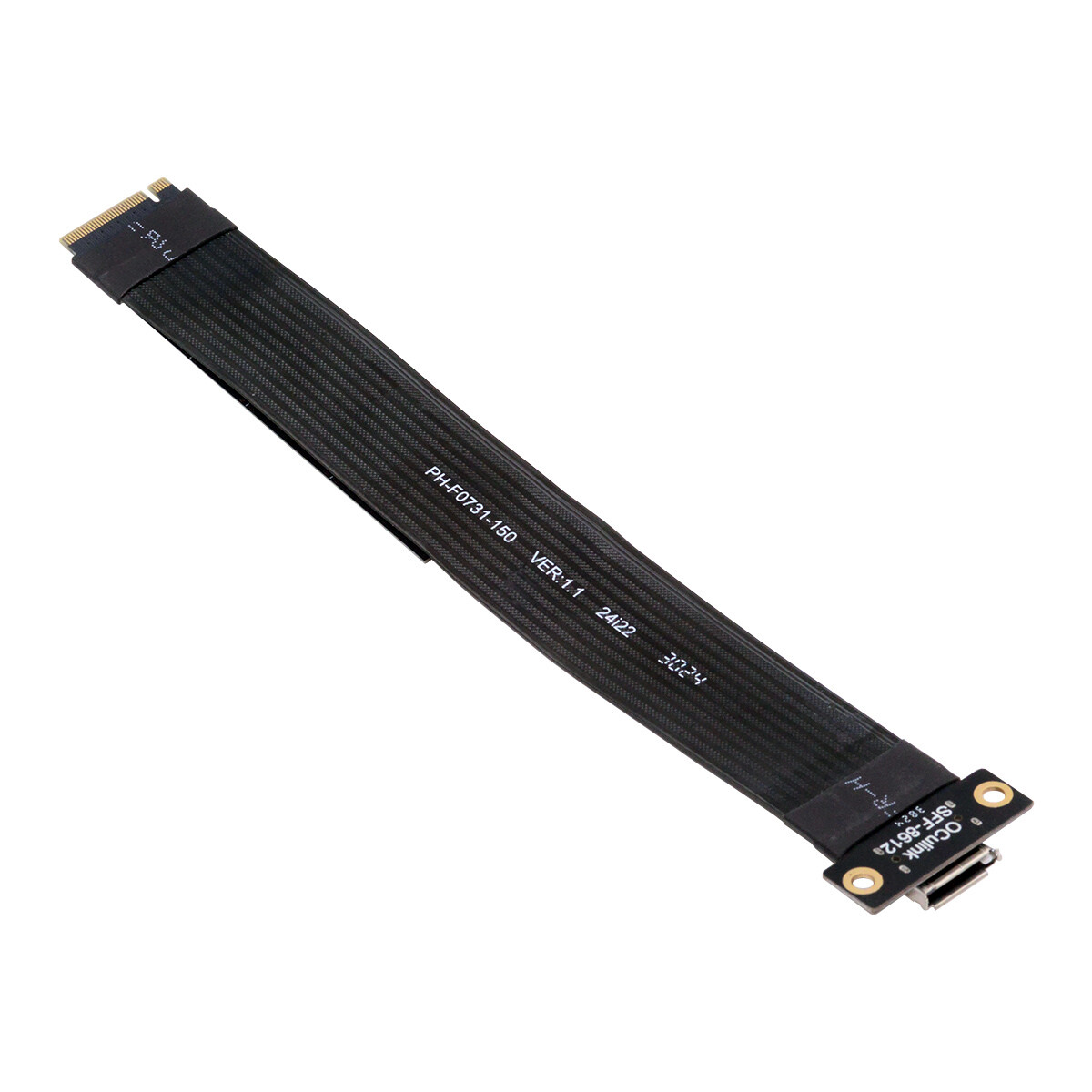 2280 M.2 M-key NGFF PCI-E4.0 to SFF-8612 Host Oculink Cable for NVME eGPU SSD