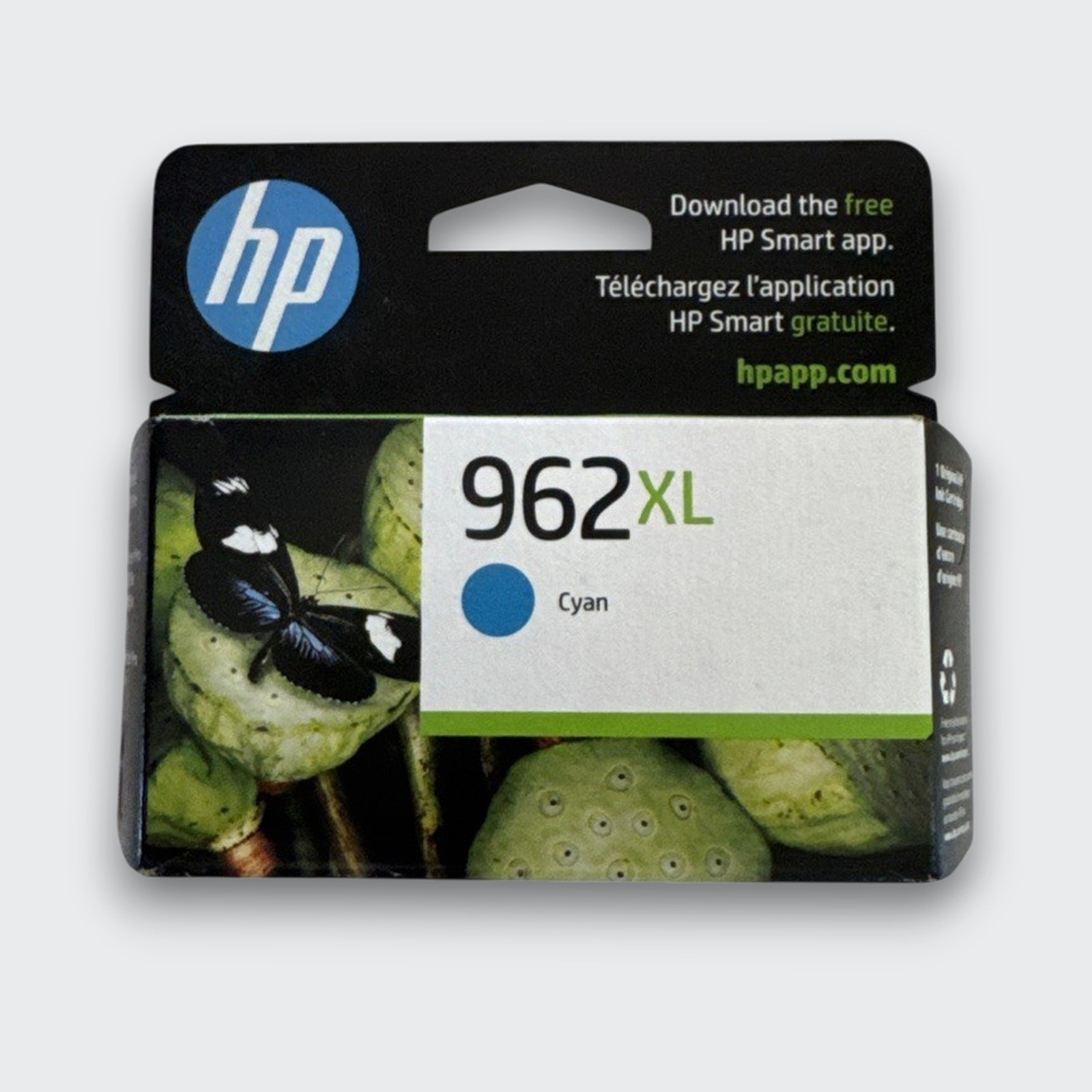 New Open Box HP 962XL High Yield Cyan Original Ink Cartridge, 3JA00AN