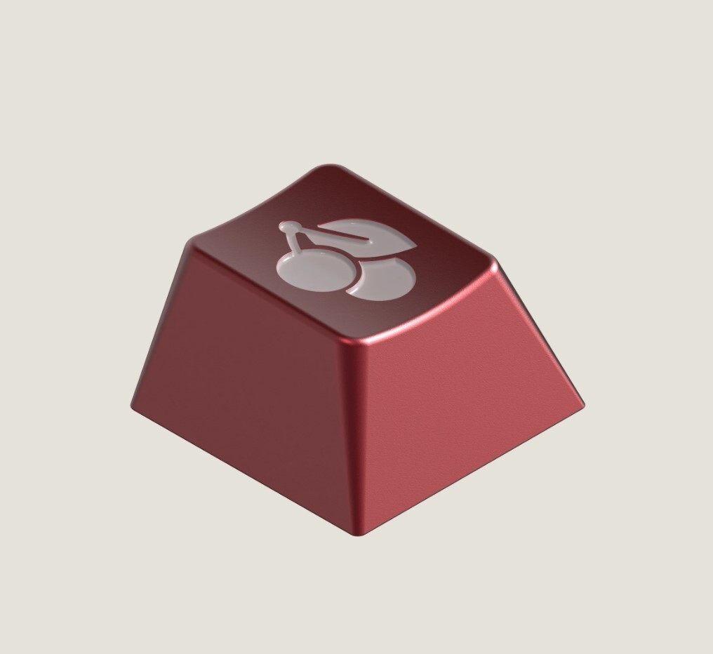 RAMA GMK Red Alert - Red Artisan Keycap NEW