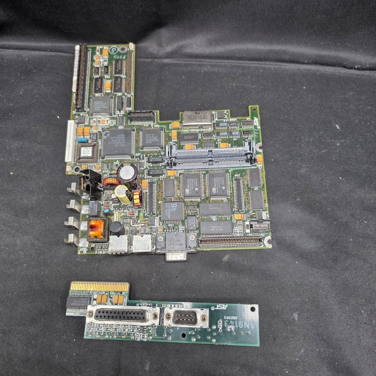 Vintage AST Premium Exec 386SX Motherboard 202390-002 I/O 202393-001 Parts