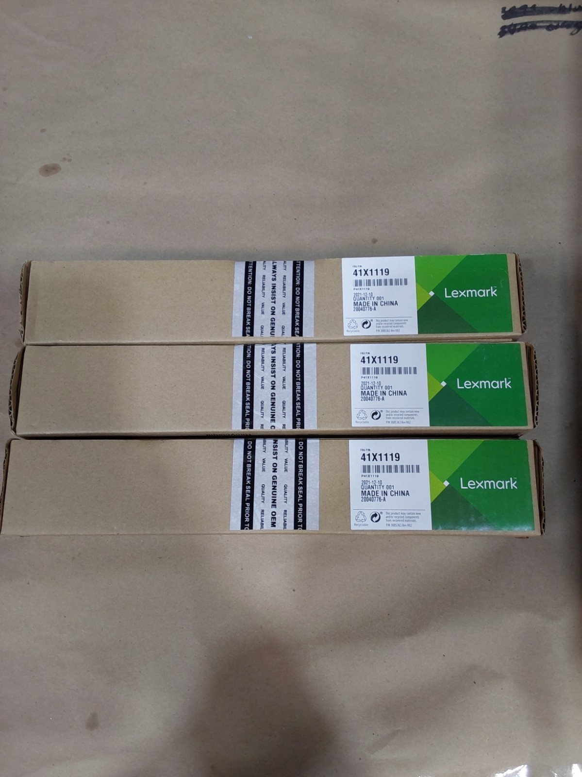 41X1119 Lexmark Genuine OEM Separator Pad Lot Of 3 