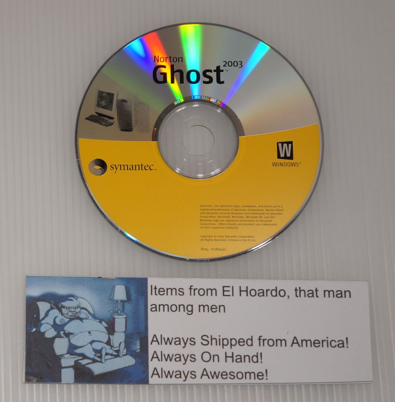Symantec Norton Ghost 2003 for Windows PC Software Utility Imaging