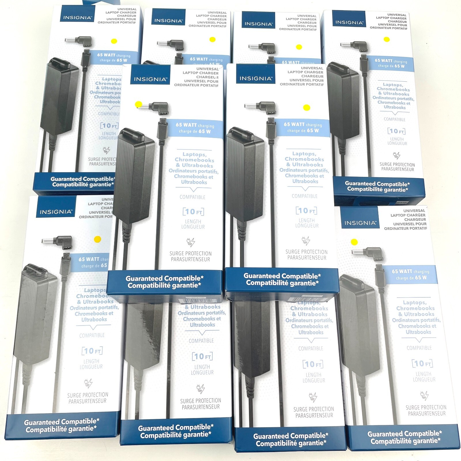 [PACK 10] Insignia 65W Universal Laptop Charger for Acer, Asus, Lenovo, Dell, HP
