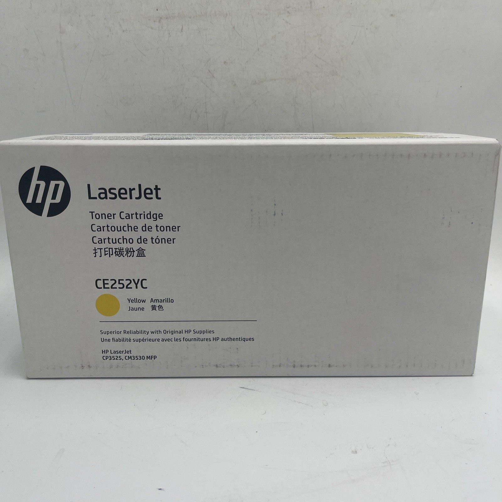 Genuine HP CE252YC Yellow Toner Cartridge for Color LaserJet Pro CP3525, CM3530
