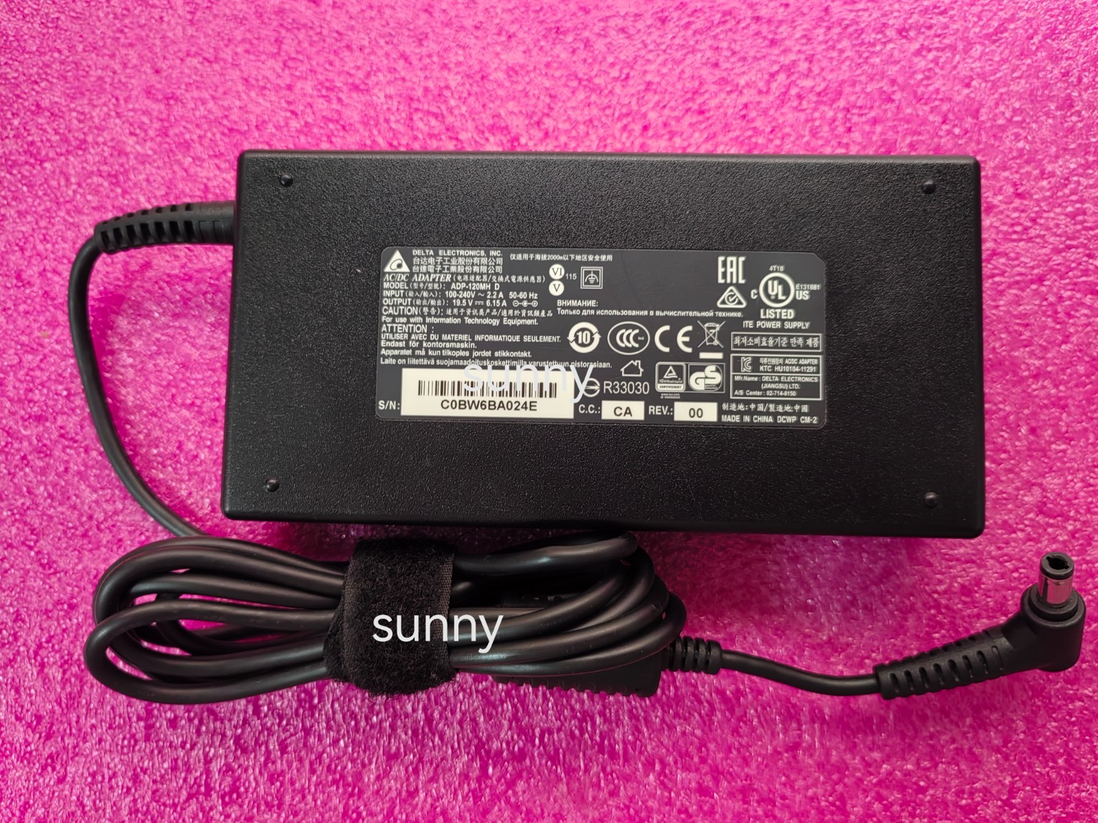 For MSI GL62 GE70 GL72 GP60 ADP-120MH D Delta 19.5V 6.15A 120W Charger Original