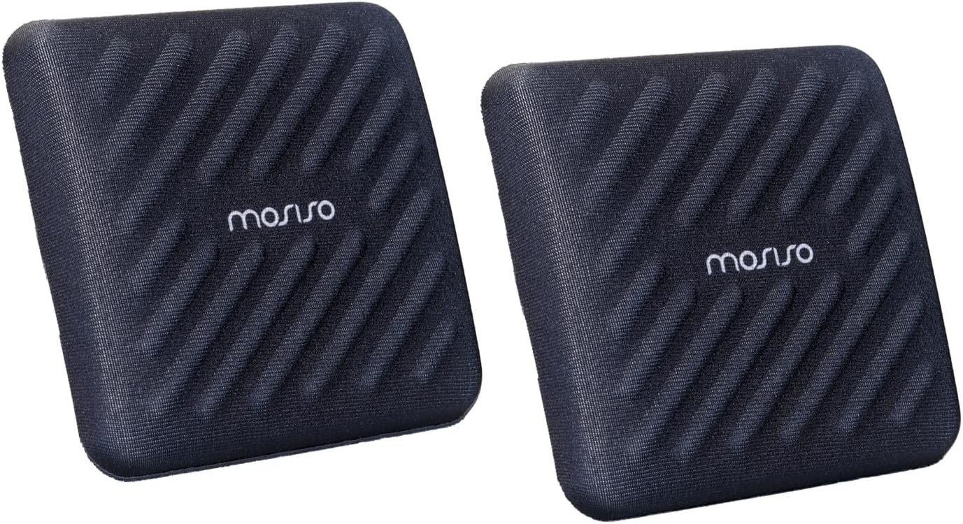 MOSISO Wrist Rest for Laptop, 2 Pcs Ergonomic 3.54 x inches, Black