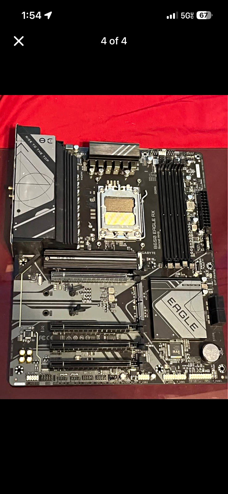 GIGABYTE B650 EAGLE AX AMD AM5 ATX DDR5 4-DIMM M.2 PCIe Gaming