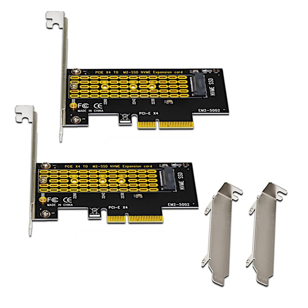 2PCS M.2 NGFF M-Key to Desktop PCIE x4 NVME SSD Adapter Card 2230 2280 -US STOCK