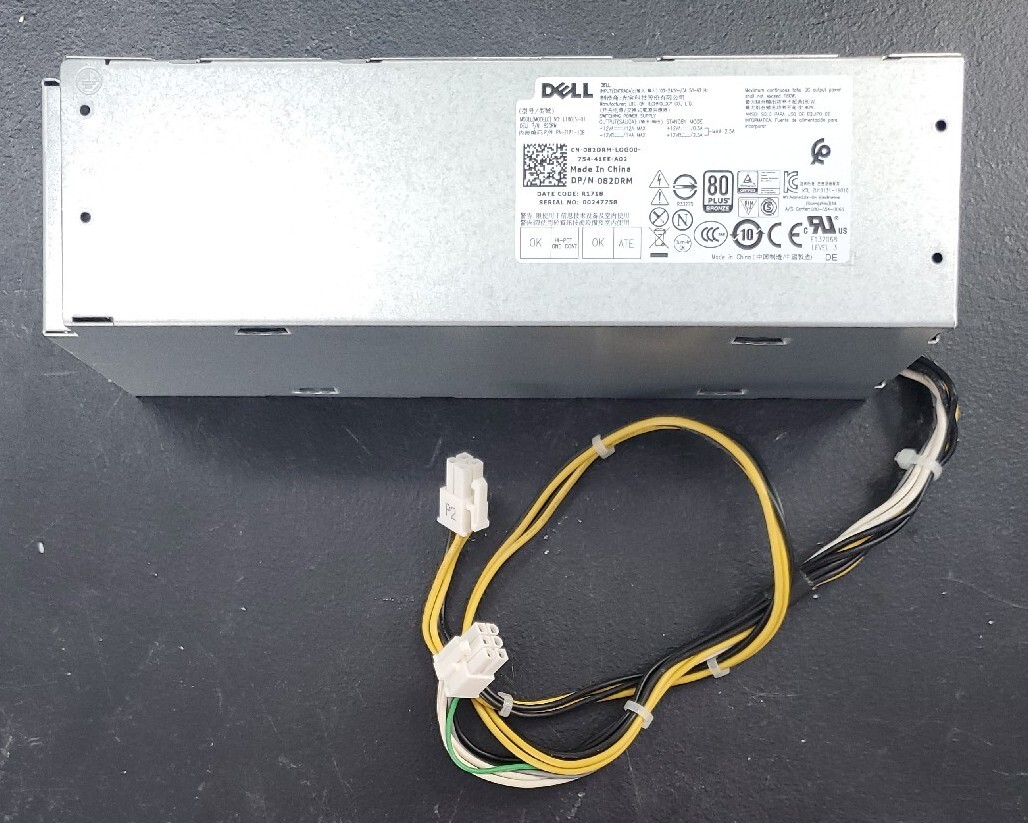 OEM Dell 82DRM 082DRM 180 W SFF Desktop Power Supply Optiplex 3050 5050 7050