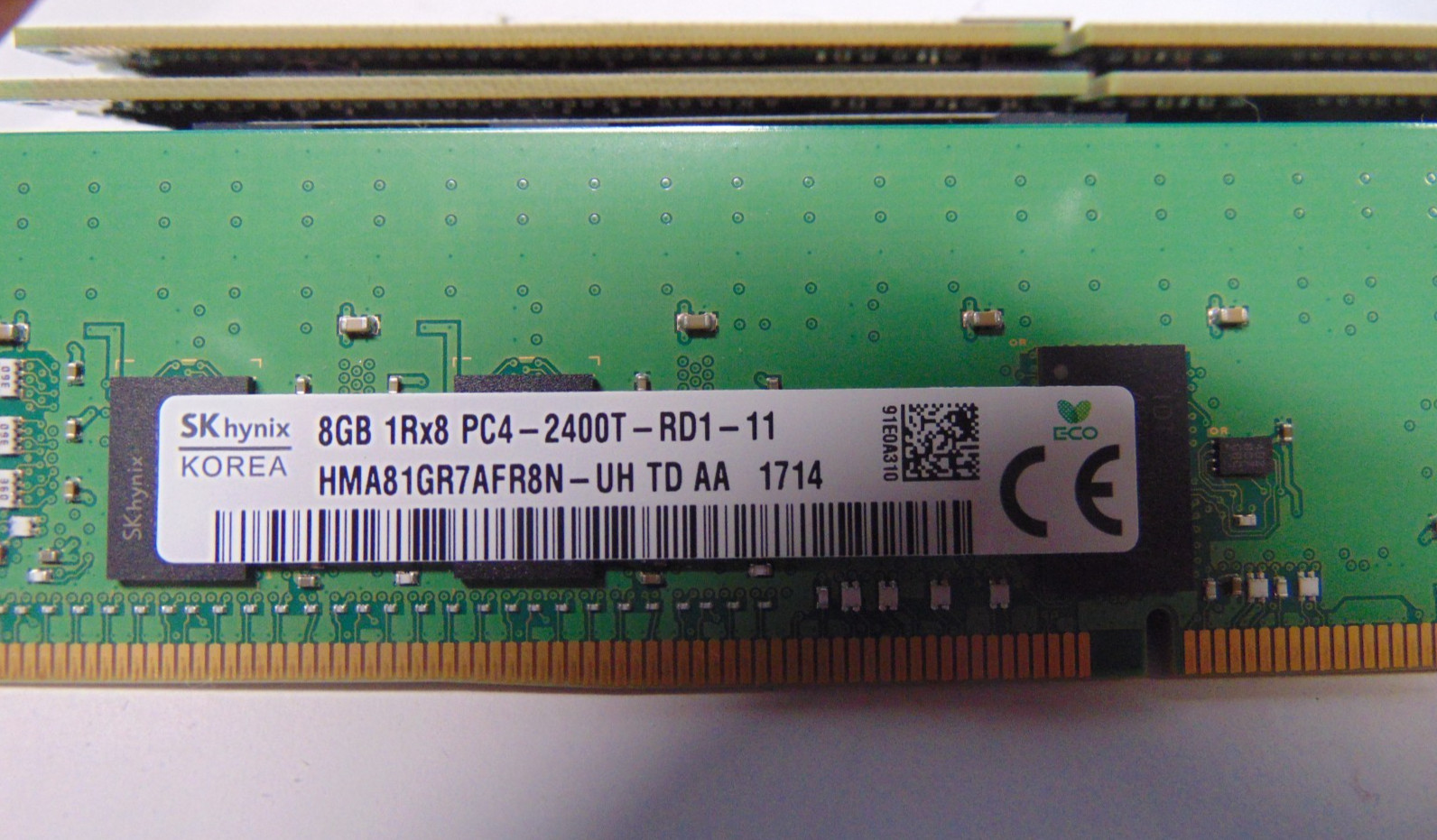8GB 1Rx8 PC4-2400T-RD1-11 Server RAM HMA81GR7AFR8N-UH SK Hynix