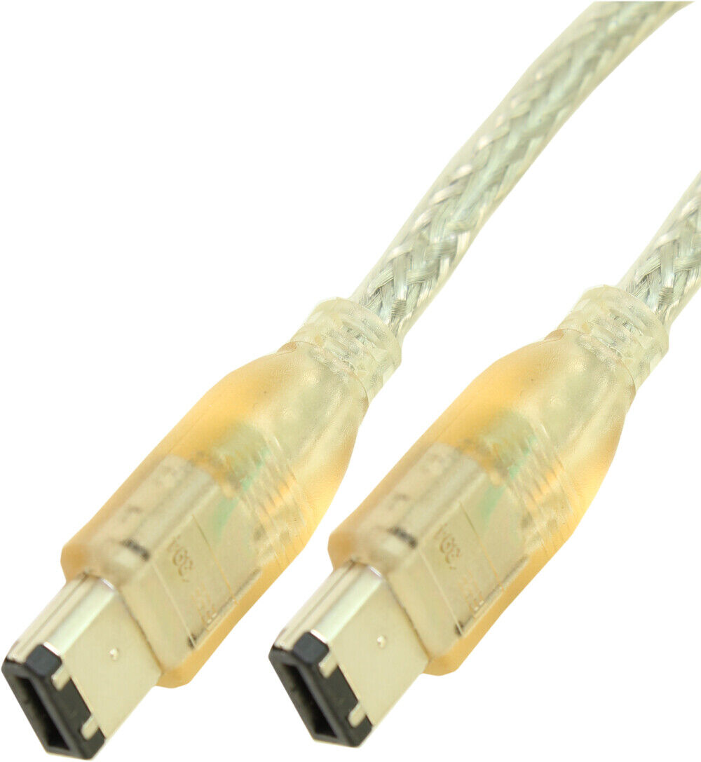 3ft  6 Pin to 6 Pin Firewire 400 / 1394 / iLink Cable w/RED LED