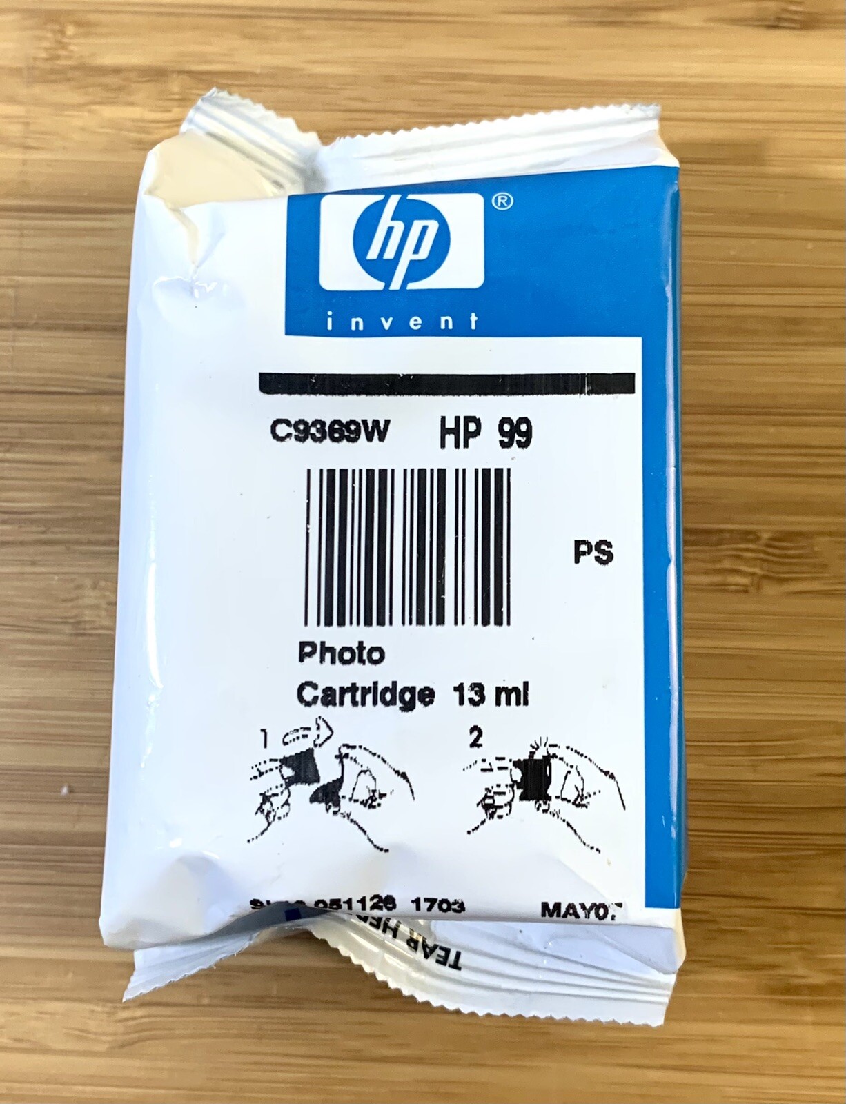New Genuine HP 99 Photo Black Ink Cartridge C9369W - NO BOX NEW