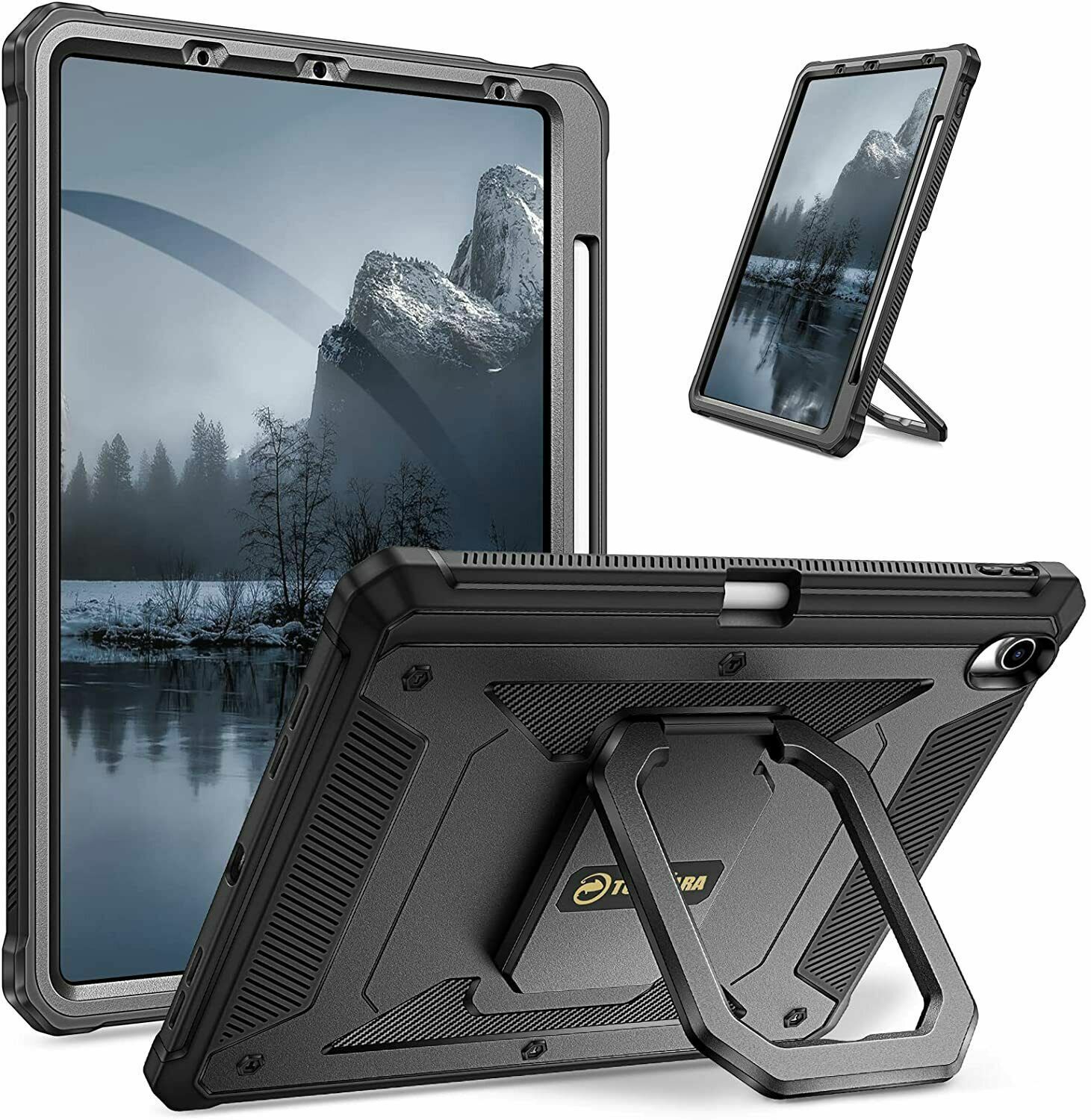 Rugged Case for iPad Air 11-inch M4/M3/M2 (2026/2025/2024) Rotating Stand Cover