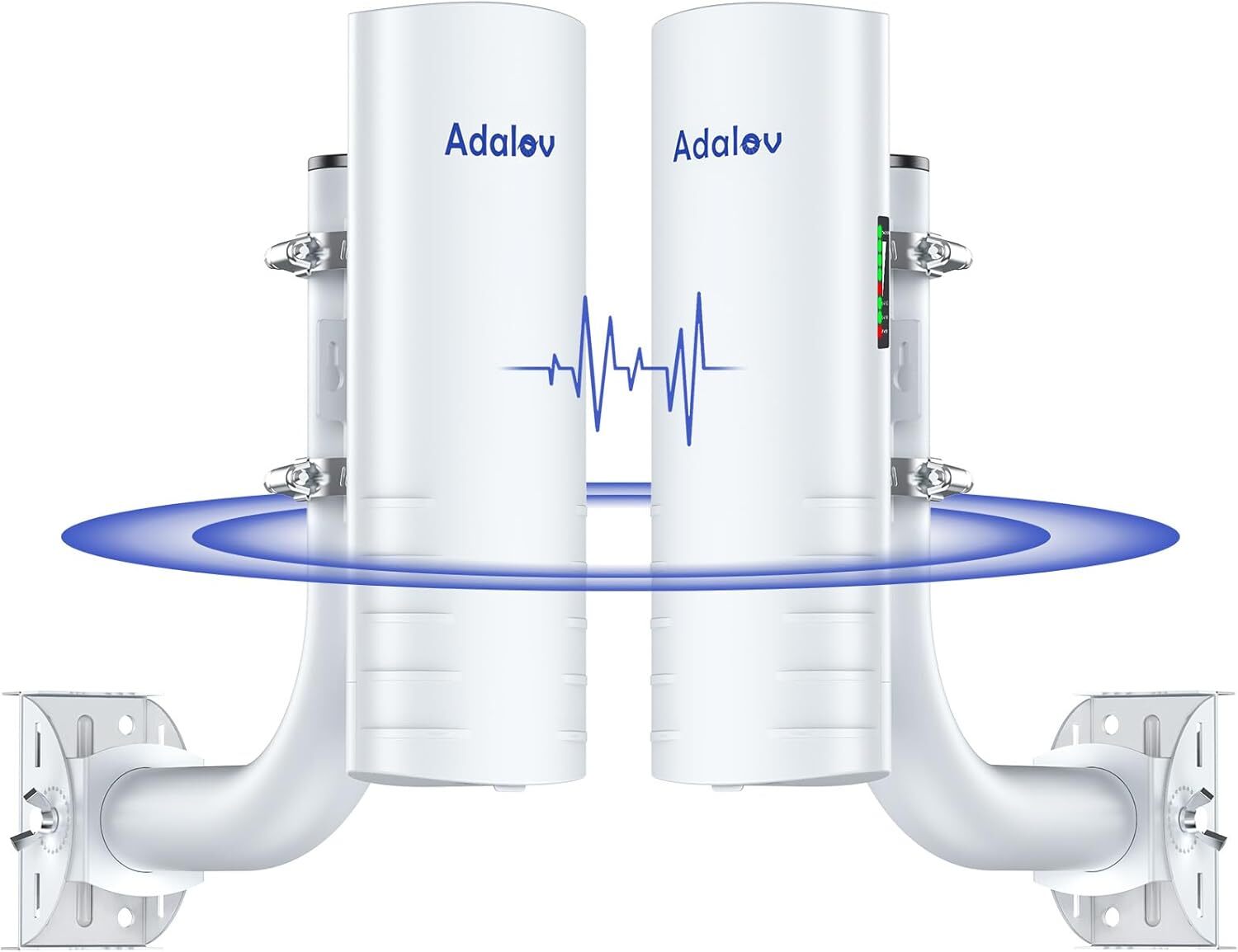 AdaLov CPE361 5KM Outdoor Wireless Bridge (2 Pack) 14dBi Antenna + 2x1Gbps Ports