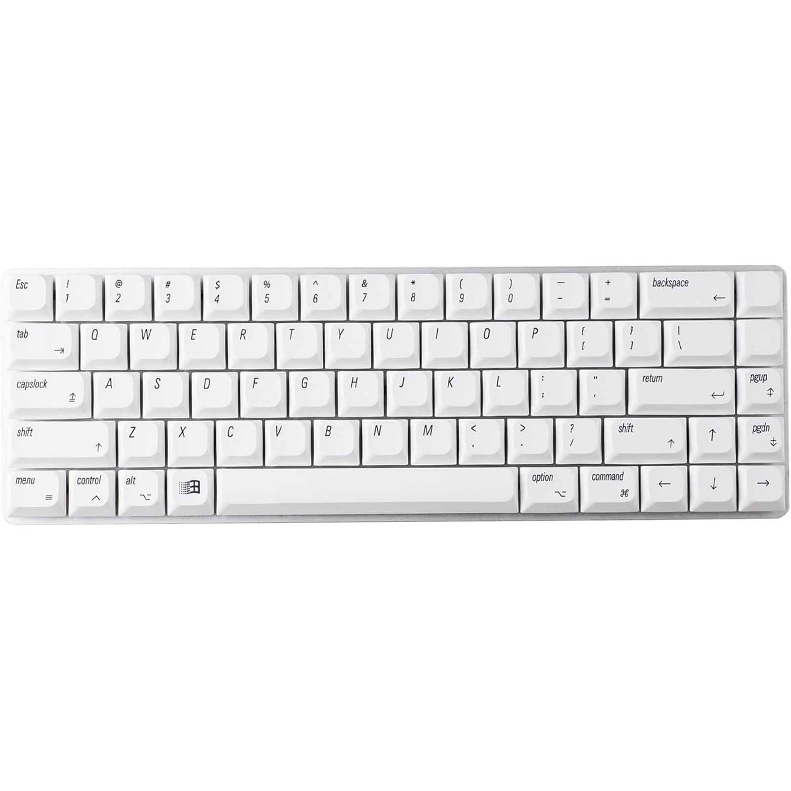 White Ultra Slim Low Profile PBT Keycaps for MX Layout Keyboard 127 PCS