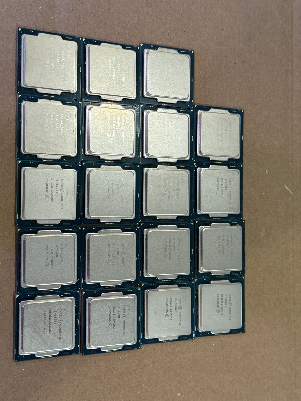 LOT OF 19 INTEL CORE i5-6500T CPUs