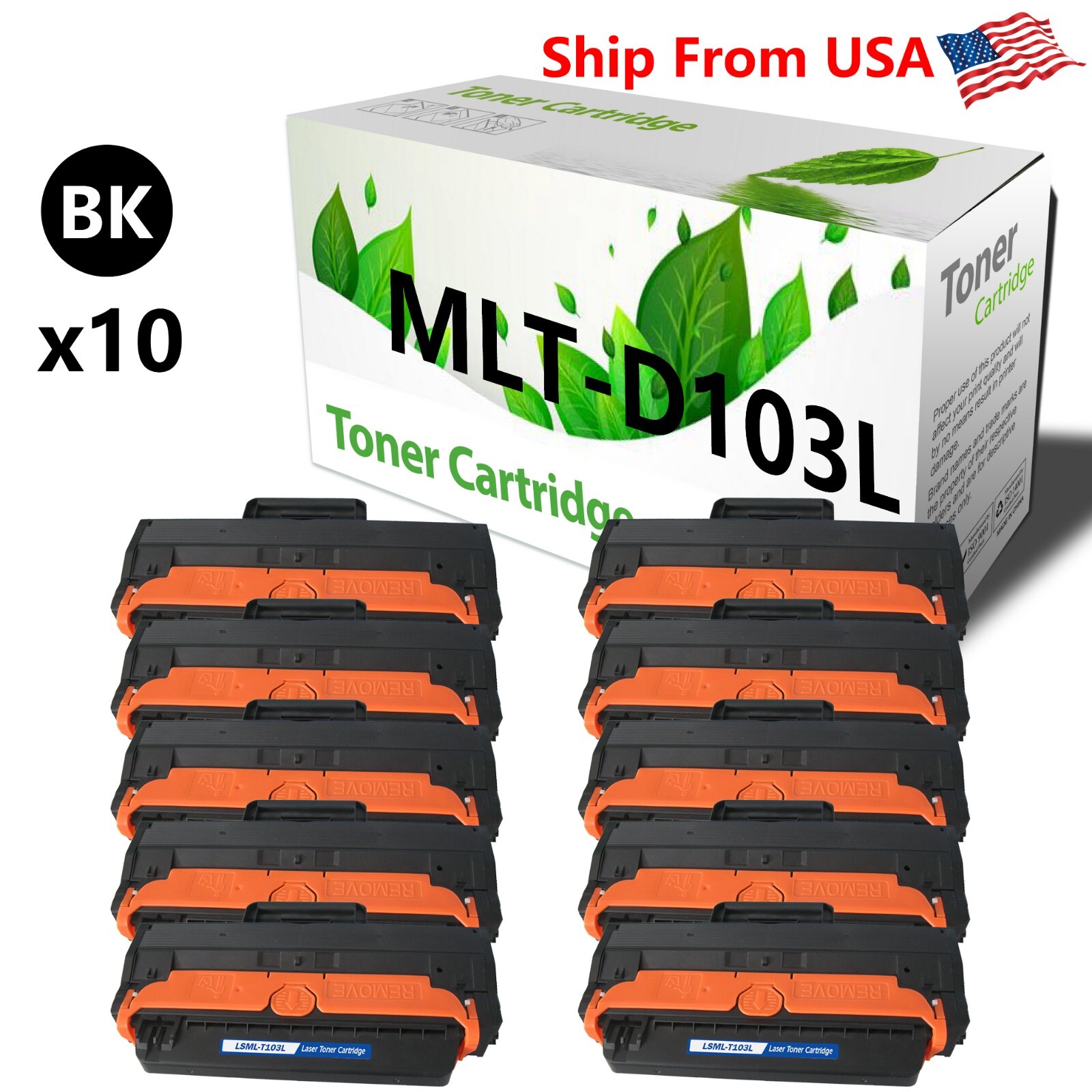 10PACK 103L D103L Toner Cartridge For ML-2951D ML-2955ND ML-2950ND SCX-4729FW