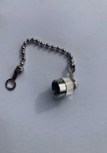 Fiber Optic Metal Cap With Chain For FC Style Mating Sleeves / Adapter