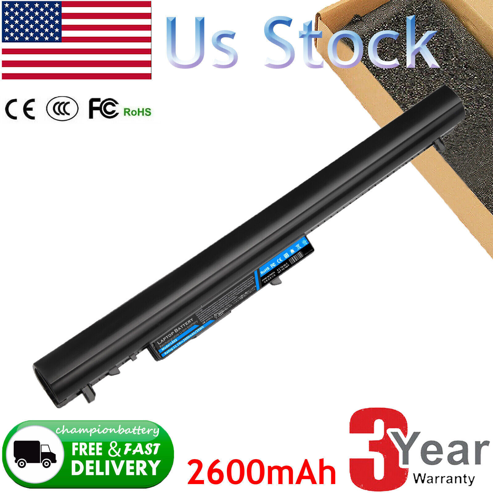 LA03 LA03DF Battery for HP 14-Y 15-F 776622-001 775625-121 TPN-Q130 HSTNN-DB6N