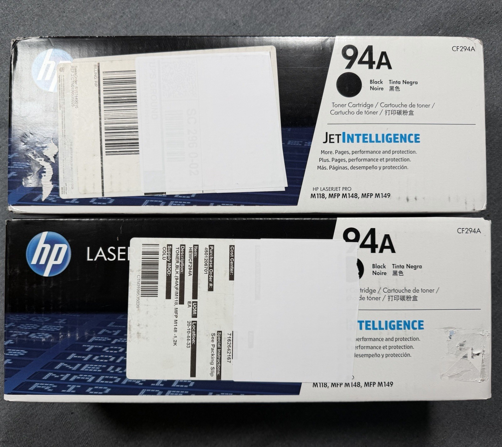 HP 94A Black LaserJet Toner Cartridge Genuine OEM Sealed New CF294A