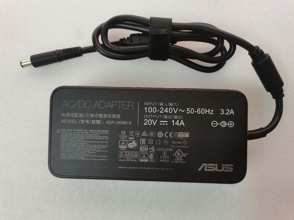 Genuine 20V 14A 7.4mm Pin 280W ADP-280BB B For ASUS ROG SWIFT PG35VQ  monitor