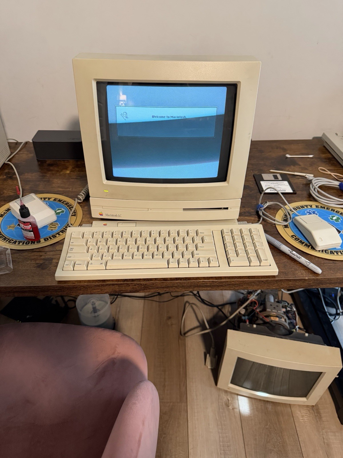 Apple Macintosh LC M0350, WORKS + Recapped PSU & Logic Board Upgraded