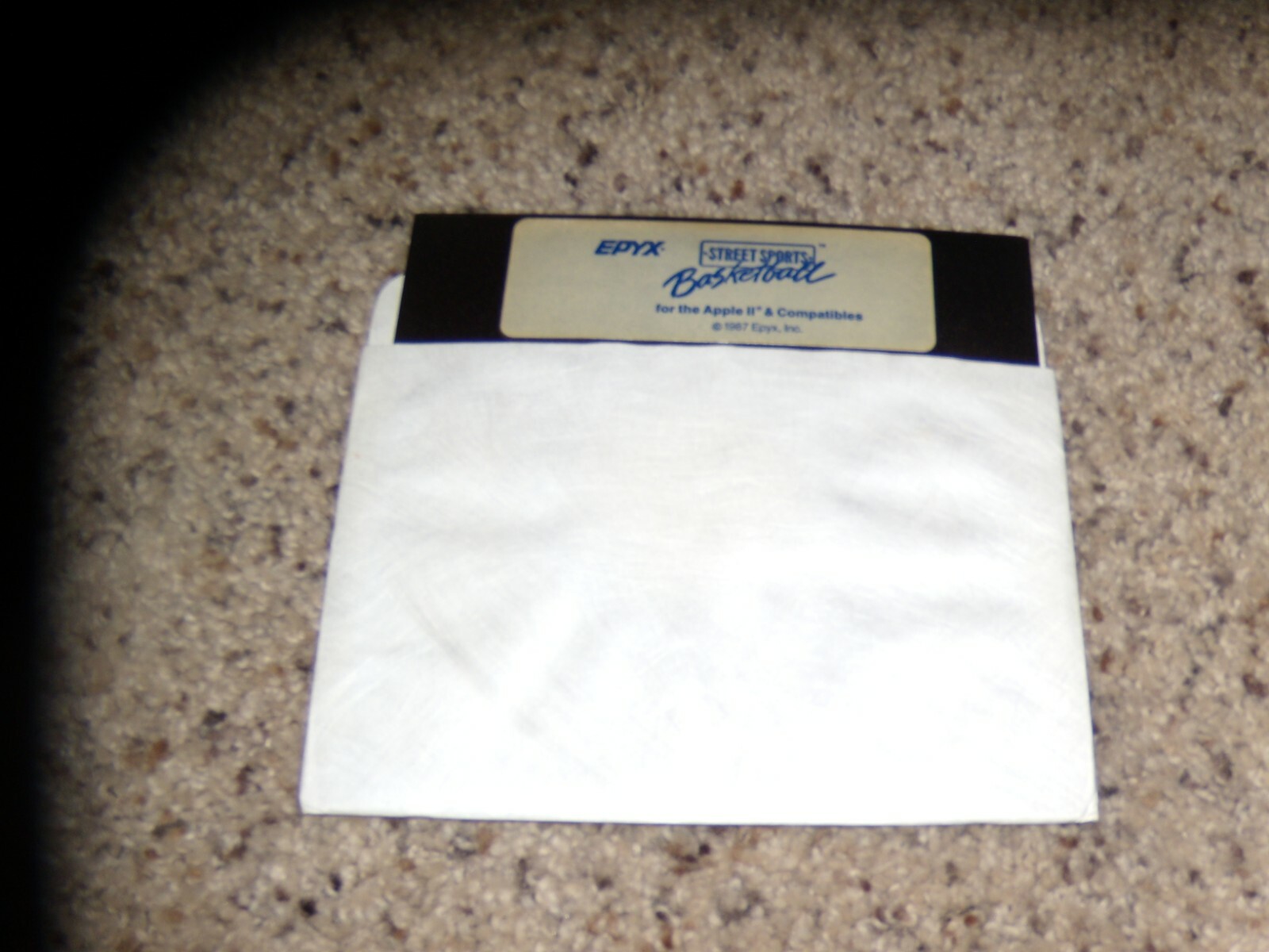 EPYX Street Sports Basketball Apple II game 5.25" disk