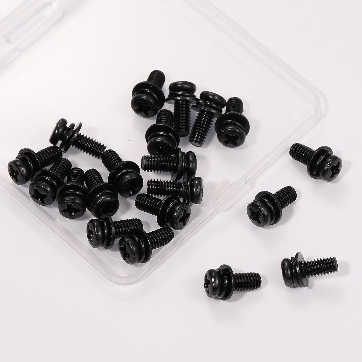 M4x10mm VESA Wall Mount Screws - 20 PCS with Lock Washers Included