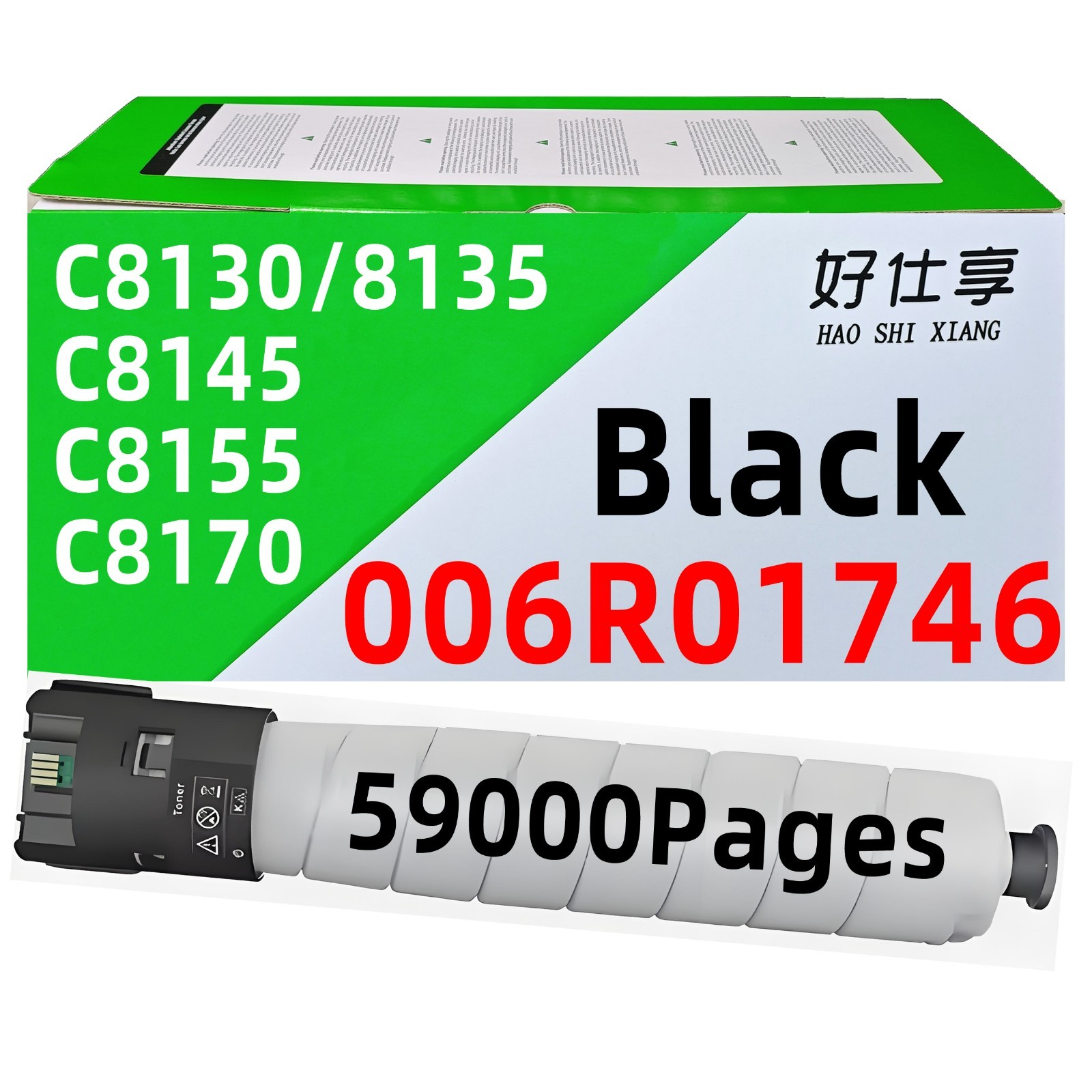 C8130 Black Toner Cartridge Compatible for Xerox C8130 C8135 C8145 C8155 C8170