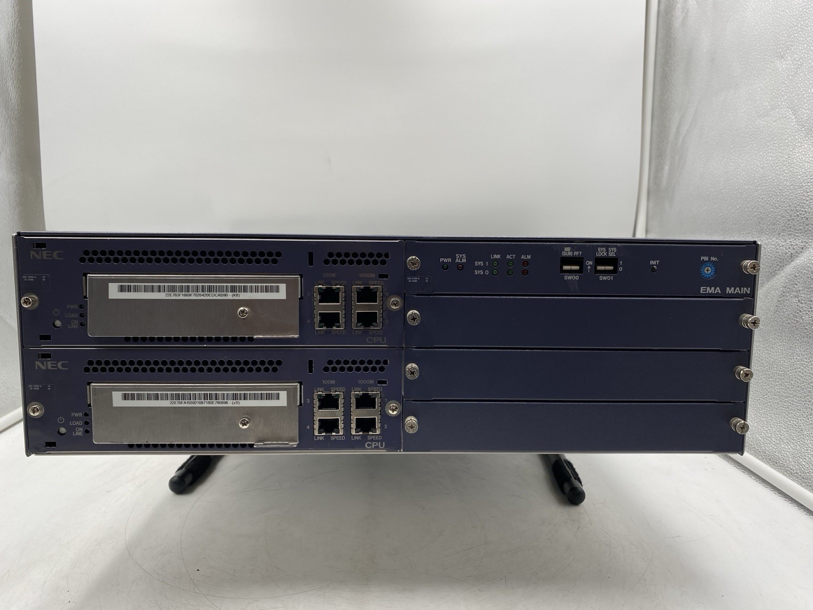 NEC SN8154 BCSEA-A Chassis w/ 1x EMA MAIN , 1xEMA SUB-A  2x EXB PIR, 2x PSU