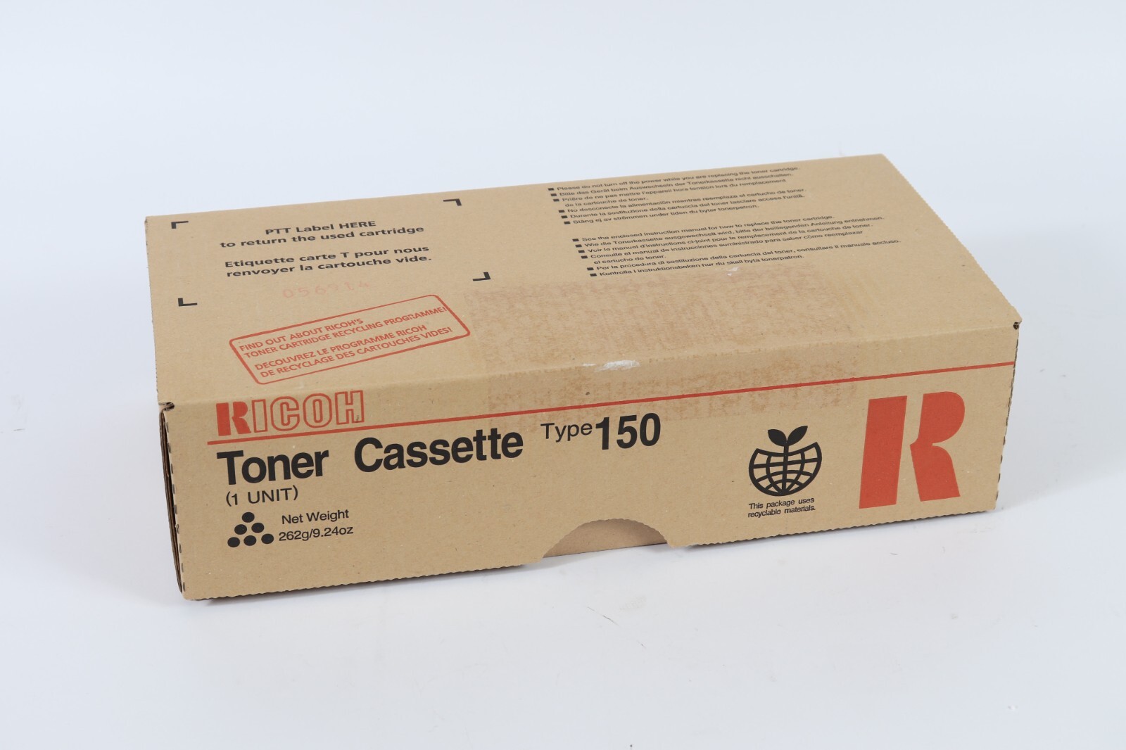 Ricoh Type 150 Toner Cassette – 1 Unit Open Box – Laser Printer Cartridge