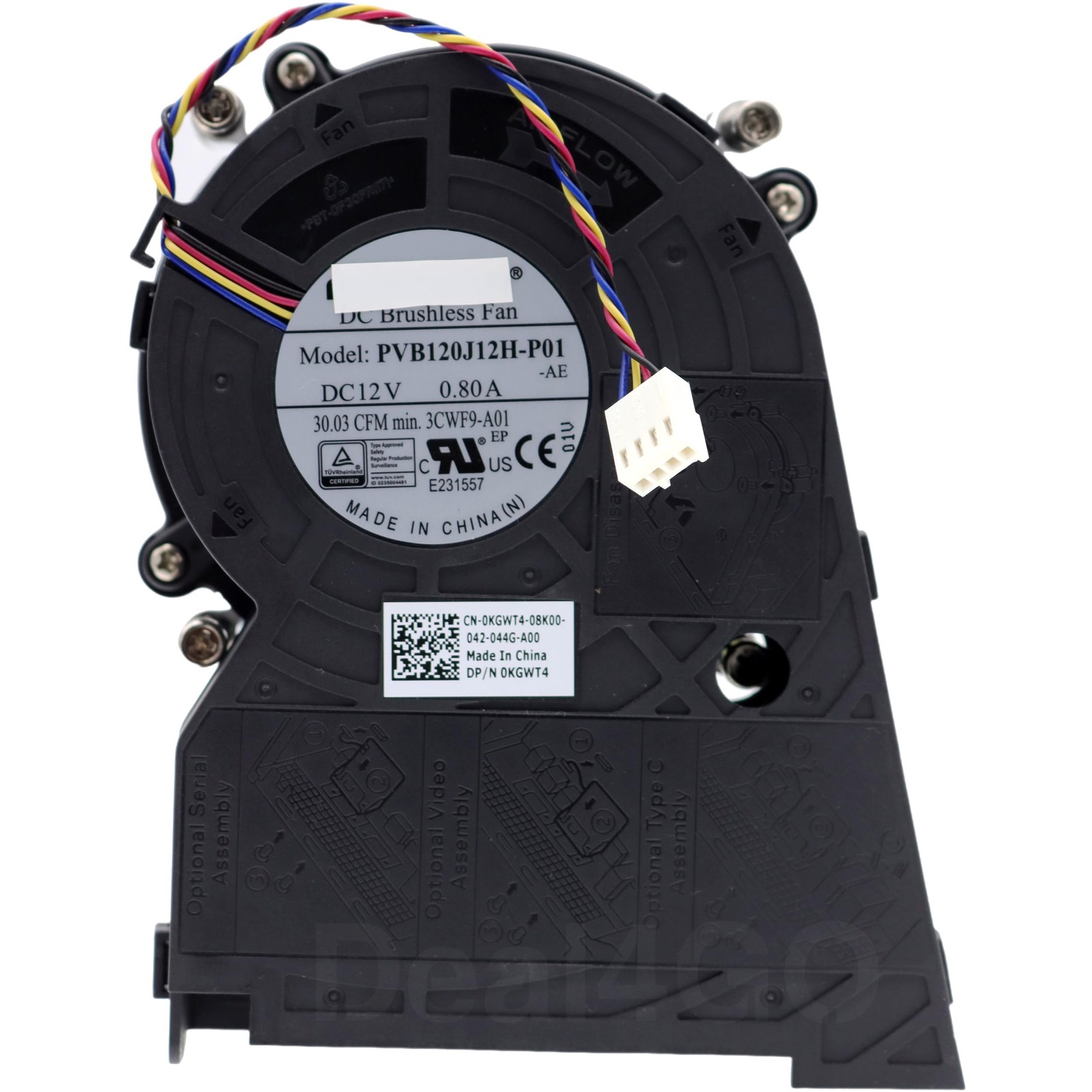 Deal4GO CPU Cooling Fan & Heatsink KGWT4 71G3K 7D86K 48J9V Replacement for...