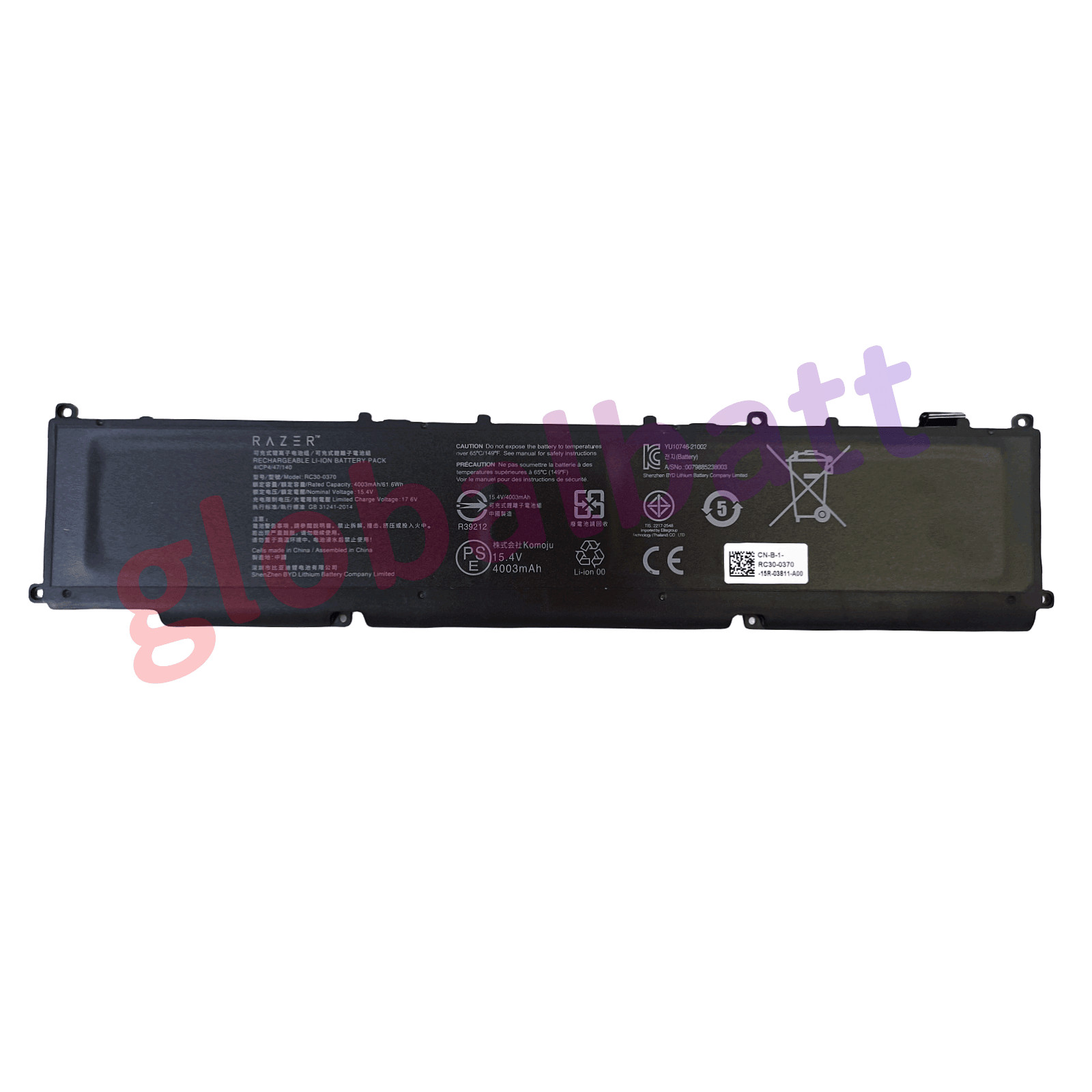 Genuine RC30-0370 RZ09-0368 Battery For Razer Blade Ryzen 14" 2021 2022 61.6Wh