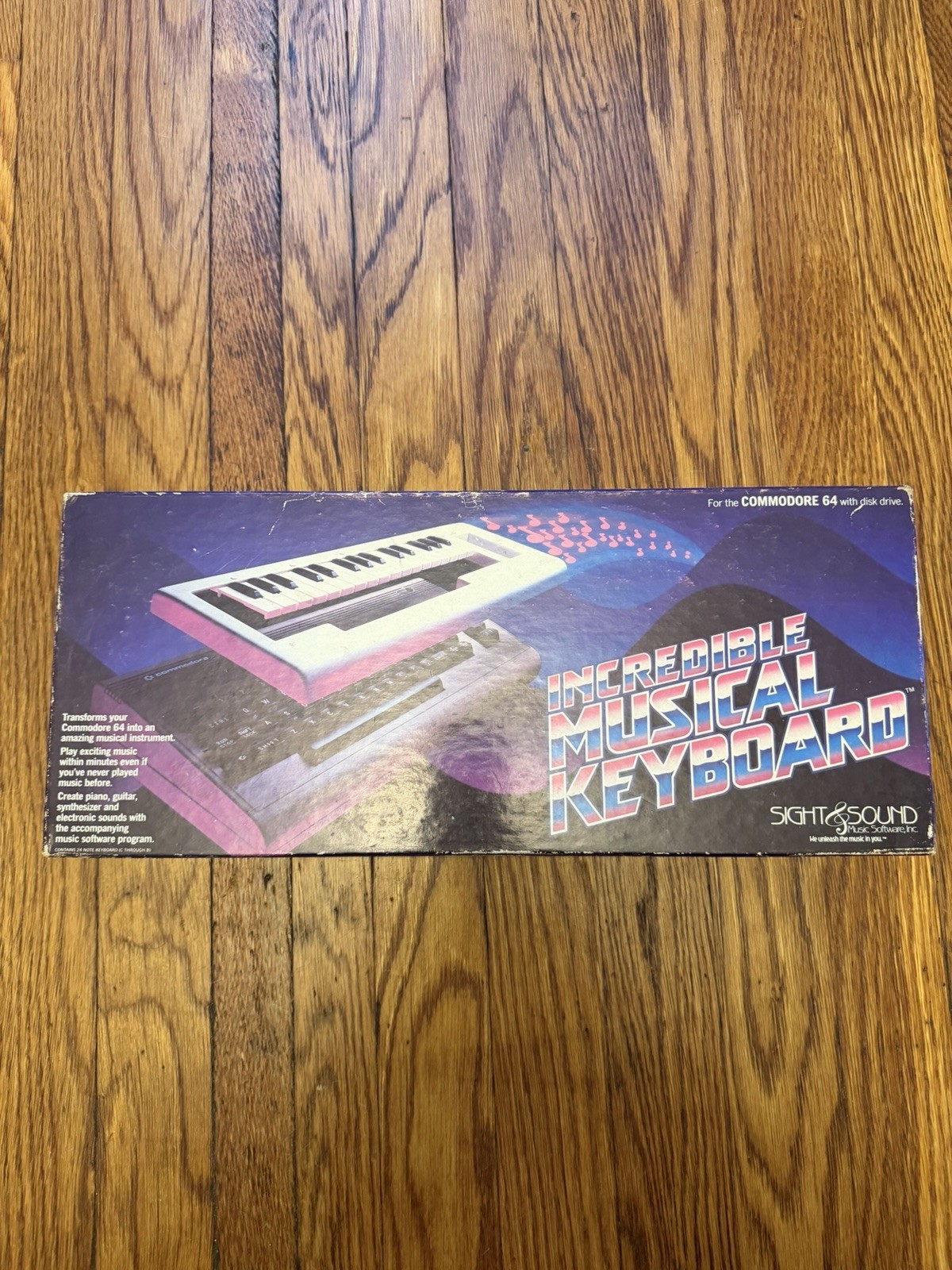 Commodore 64 Incredible Musical Keyboard and Sound  ~ Complete in Box CIB