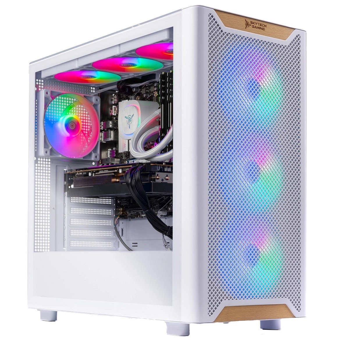 Skytech Chronos 3 Gaming PC,AMD R7 9700X, NVIDIA RTX 4060,16GB,1T,360 AIO,Win 11