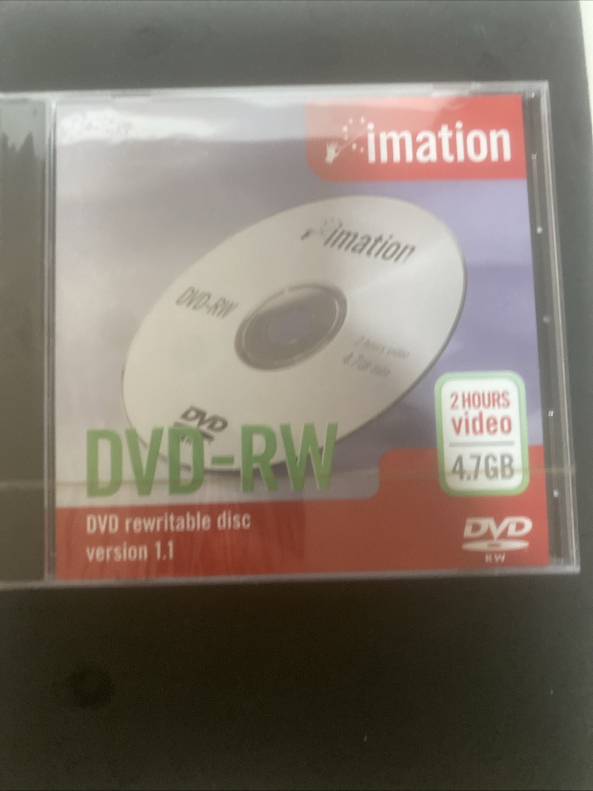 Imation DVD+RW 4.7 GB Rewriteable Disc qty 4 new in factory Sealed pkg