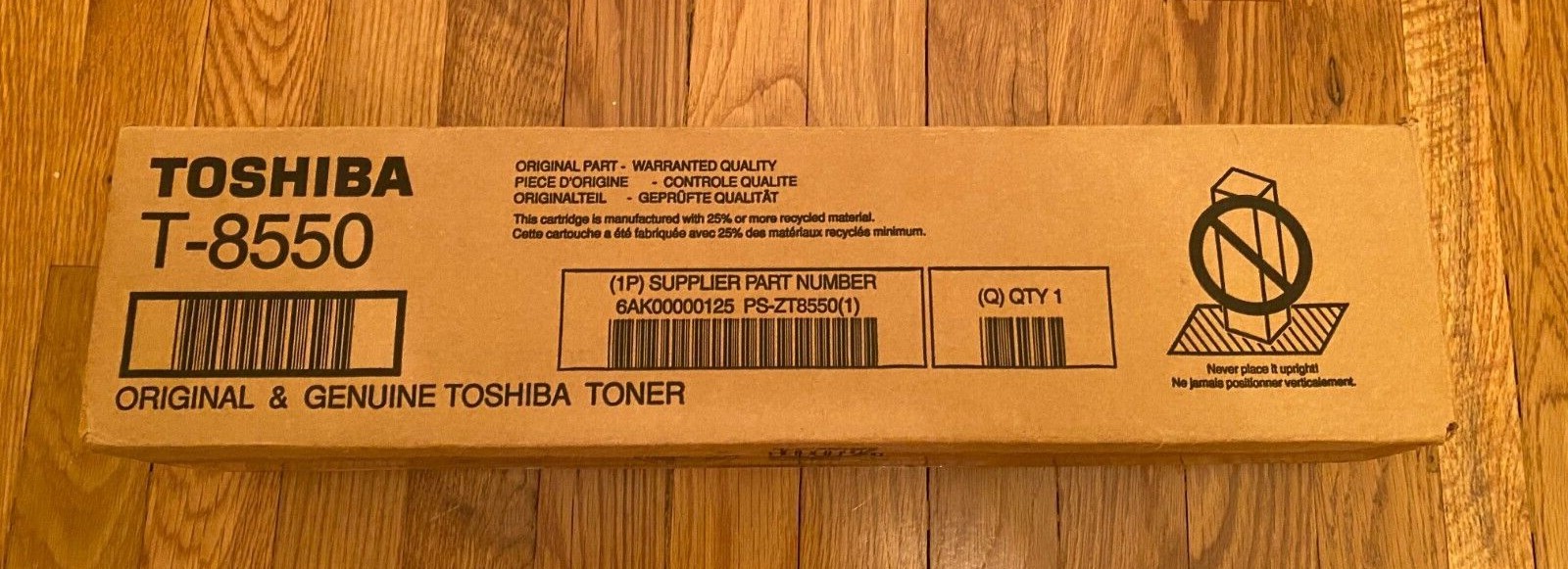 New Genuine Original Toshiba T-8550 Toner Cartridge Black 