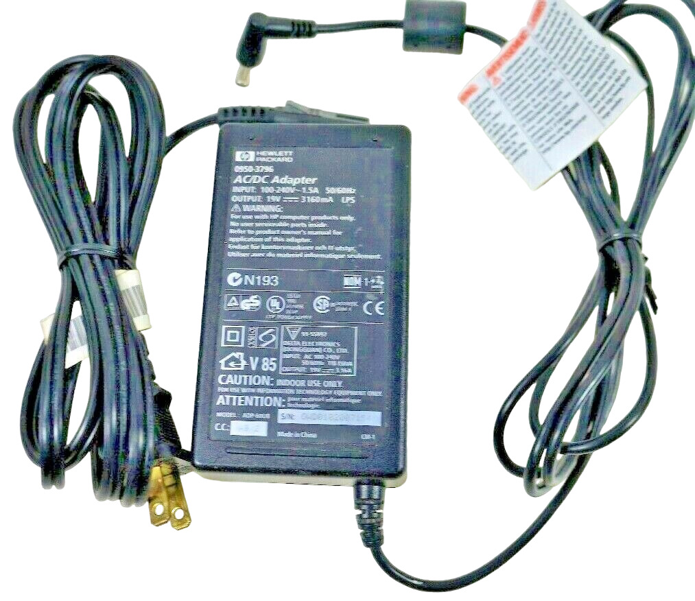 Genuine OEM HP Compaq 0950-3796 19V AC Power Adapter F1454A F1781A C8246A