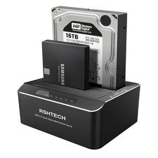 Hard Drive Dock, RSHTECH Aluminum USB 3.0 to SATA Dual Bay External Hard Driv... picture