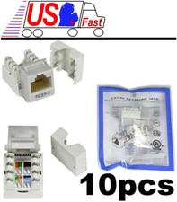 Lot10pcs/pack Cat5e RJ45 Keystone Network 10/100/1000 Jack/Port Punch Down {GREY picture